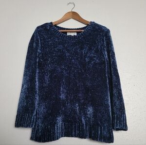 ORVIS Blue Velvet Chunky Knit Whimsigoth Sweater
